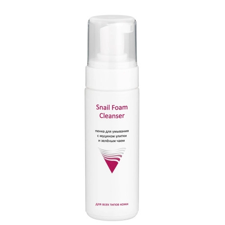 Пенка для умывания с муцином улитки и зелёным чаем Snail Foam Cleanser