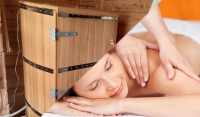 Кедровая бочка + массаж расслабляющий (60)